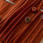 Fall Thanksgiving Decorations Terracotta Cheesecloth Table Runner 120 Inch, alternate view 5
