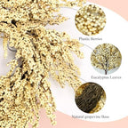 Fall Wreath Artificial 24 inch White Berry Wreaths, alternate view 3