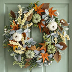 Fall Wreath for Front Door 20 Inch Autumn Wreath