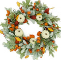 Fall Wreaths for Front Door Autumn Pumpkin Wreath for Home Decor