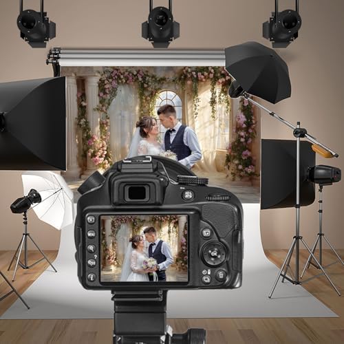 Fantasy Castle Backdrops for Wedding 8x6.5ft Princess Boudoir House Backdrop Windowsills Roman Column, alternate view 2