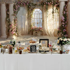 Fantasy Castle Backdrops for Wedding 8x6.5ft Princess Boudoir House Backdrop Windowsills Roman Column, alternate view 5