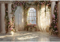 Fantasy Castle Backdrops for Wedding 9x6ft Princess Boudoir House Backdrop Windowsills Roman Column Photography