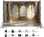 Fantasy Castle Backdrops for Wedding 9x6ft Princess Boudoir House Backdrop Windowsills Roman Column Photography, alternate