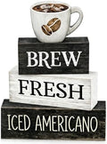 Farmhouse Coffee Table Decor, 4pcs Coffee Bar Sign Decor