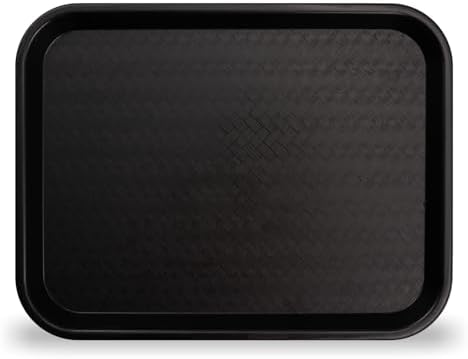 Fast Food Cafeteria Tray, Durable Polypropylene with Slip-Resistant Surface, Stackable for Cafes and Schools, alternate view