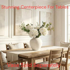 Faux Arrangement - Eucalyptus & White Hydrangea Flowers, Large Artificial Floral Greenery Centerpieces for, alternate view 2