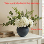 Faux Arrangement - Eucalyptus & White Hydrangea Flowers, Large Artificial Floral Greenery Centerpieces for, alternate view 6