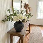 Faux Arrangement - Eucalyptus & White Hydrangea Flowers, Large Artificial Floral Greenery Centerpieces for, alternate view 7