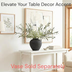 Faux Arrangement - Olive Branches & White Berry, Greenery Stems For Vase in Olive & Berry, alternate view 2