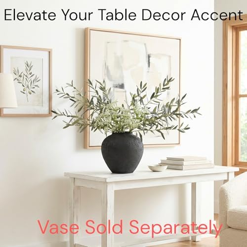 Faux Arrangement - Olive Branches & White Berry, Greenery Stems For Vase in Olive & Berry, alternate view 2