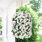 Faux Bougainvillea Artificial Flowers for Outdoors Fake Plants Outside Decoration, 2 PCS White Faux Flowers UV, alternate