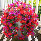 Faux Bougainvillea Artificial Flowers Plants for Outdoors Outside Decoration, 2pcs Fake Flowers Silk Long, alternate view 2