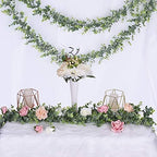 Faux Eucalyptus Garland Plant, 2 Pack Artificial Vines Hanging Eucalyptus Leaves Greenery Garland for Wedding, alternate view