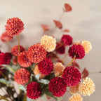 Faux Fall Flowers, Burnt Orange Artificial Floral Stems For Vase, alternate view 4