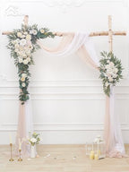 Faux Flowers Arch Flowers with Drapes (Set of 4) Wedding Decor and Wedding Arch Draping Artificial Flower, alternate view 2
