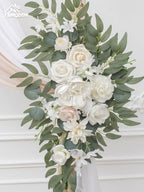 Faux Flowers Arch Flowers with Drapes (Set of 4) Wedding Decor and Wedding Arch Draping Artificial Flower, alternate view 4