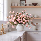 Faux Silk Peony Artificial Flowers Stem for Vase,8 Pcs, Pink in Pink, alternate view 6