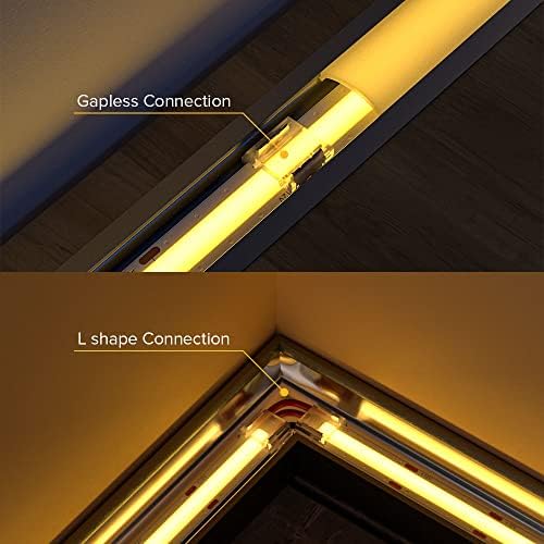 FCOB COB 50pcs 8mm 0.31in Transparent Connector Support FCOB 8mm Width 2 pin v+ v- Single Color LED Strip Corner, alternate