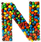 Fillable Alphabet Acrylic Tray Letter Candy Jar Reusable Party Food Jar with Magnetic Lid 10-Inch Sealed