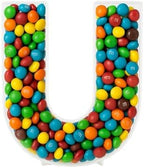 Fillable Alphabet Acrylic Tray Letter Candy Jar Reusable Party Food Jar with Magnetic Lid 10-Inch Sealed