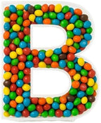 Fillable Alphabet Acrylic Tray Letter Candy Jar Reusable Party Food Jar with Magnetic Lid 10-Inch Sealed