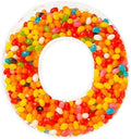 Fillable Alphabet Acrylic Tray Letter Candy Jar Reusable Party Food Jar with Magnetic Lid 10-Inch Sealed