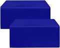Fitted Table Cloths For 4 Foot Rectangle Tables 2 Pcs Royal Blue in 4FT|2 Pack in Royal Blue