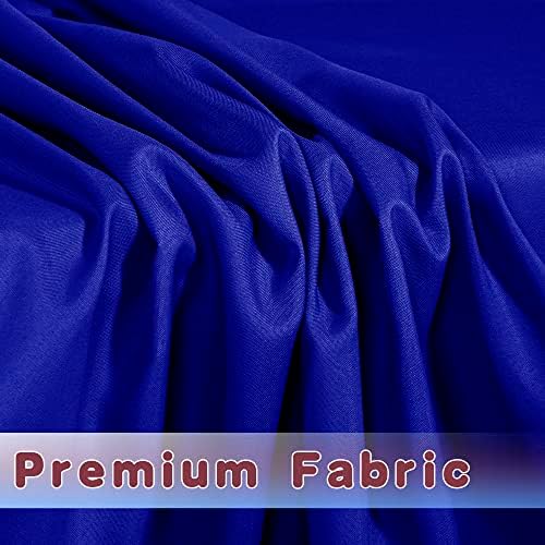 Fitted Table Cloths For 4 Foot Rectangle Tables 2 Pcs Royal Blue in 4FT|2 Pack in Royal Blue, alternate view 4