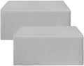Fitted Table Cloths For 4 Foot Rectangle Tables 2 Pcs Silver Grey in 4FT|2 Pack in Silver Grey