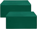 Fitted Table Cloths For 4 Foot Rectangle Tables, Vendor Booth 2 Pcs Green in 4FT|2 Pack in Green