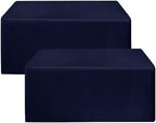 Fitted Table Cloths For 4 Foot Rectangle Tables, Vendor Booth 2 Pcs Navy in 4FT|2 Pack in Navy