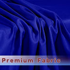 Fitted Table Cloths For 6 Foot Rectangle Tables 4 Pack Royal Blue in 6FT|4 Pack in Royal Blue, alternate view 5