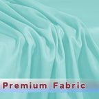 Fitted Table Cloths For 6 Foot Rectangle Tables, Vendor Booth 2 Pack Aqua in 6FT|2 Pack in Aqua, alternate view 3