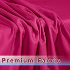 Fitted Table Cloths For 6 Foot Rectangle Tables, Vendor Booth 2 Pack Fuchsia in 6FT|2 Pack in Fuchsia, alternate view 3