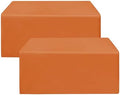Fitted Table Cloths For 6 Foot Rectangle Tables, Vendor Booth 2 Pack Orange in 6FT|2 Pack in Orange