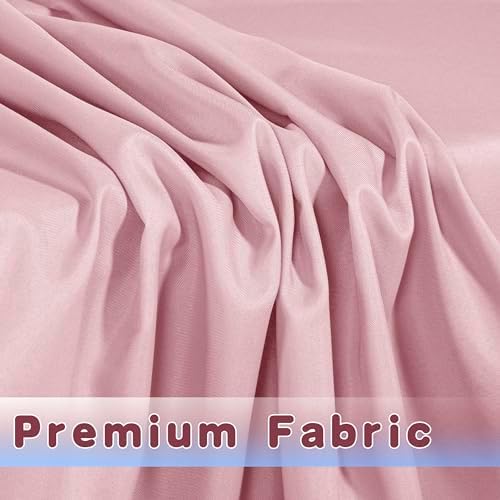Fitted Table Cloths For 6 Foot Rectangle Tables, Vendor Booth 2 Pack Pink in 6FT|2 Pack in Pink, alternate view 5