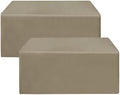 Fitted Table Cloths For 6 Foot Rectangle Tables, Vendor Booth 2 Pack Taupe in 6FT|2 Pack in Taupe