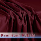 Fitted Table Cloths For 6 Foot Rectangle Tables, Vendor Booth 2 Pcs Burgundy in 6FT|2 Pack in Burgundy, alternate view 3