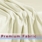 Fitted Table Cloths For 6 Foot Rectangle Tables, Vendor Booth 4 Pack Beige in 6FT|4 Pack in Butter Cream, alternate view 4