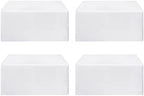 Fitted Table Cloths For 6 Foot Rectangle Tables, Vendor Booth 4 Pack White in 6FT|4 Pack in White