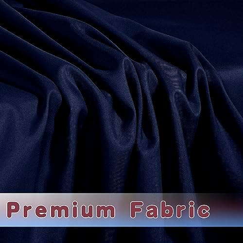Fitted Table Cloths For 8 Foot Rectangle Tables, Vendor Booth 2 Pack Navy in 8FT|2 Pack in Navy, alternate view 3