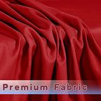 Fitted Table Cloths For 8 Foot Rectangle Tables, Vendor Booth 2 Pack Red in 8FT|2 Pack in Red, alternate view 6