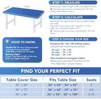 Fitted Tablecloth for 6 Foot Rectangle Tables-Green Picnic Table Cover, alternate view 6
