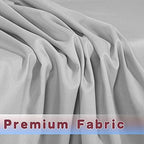 Fitted Tablecloths For 6 Foot Rectangle Tables 2 Pack Silver Grey in 6FT|2 Pack in Silver Grey, alternate view 3
