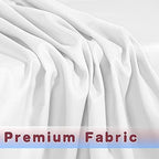 Fitted White Tablecloths For 6 Foot Rectangle Tables, Vendor Booth 2 Pack in 6FT|2 Pack in White, alternate view 6