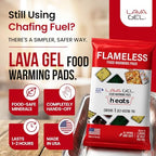 Flame-Free Catering Heat Pads & Buffet Kits - Sustainable Natural Mineral Food Warming Solution for Full & Half, alternate
