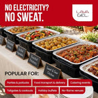 Flame-Free Catering Heat Pads & Buffet Kits - Sustainable Natural Mineral Food Warming Solution for Full & Half, alternate
