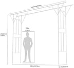 Flat Top Garden Arch Trellis 11FT x 9FT, Extra Large Garden Trellis for Climbing Plants Outdoor, 141.7in x 108in, alternate