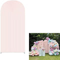 Flesh Pink Ripples Pattern Arch Backdrop Cover for Birthday Party Wedding Baby Shower Decorations Chiara